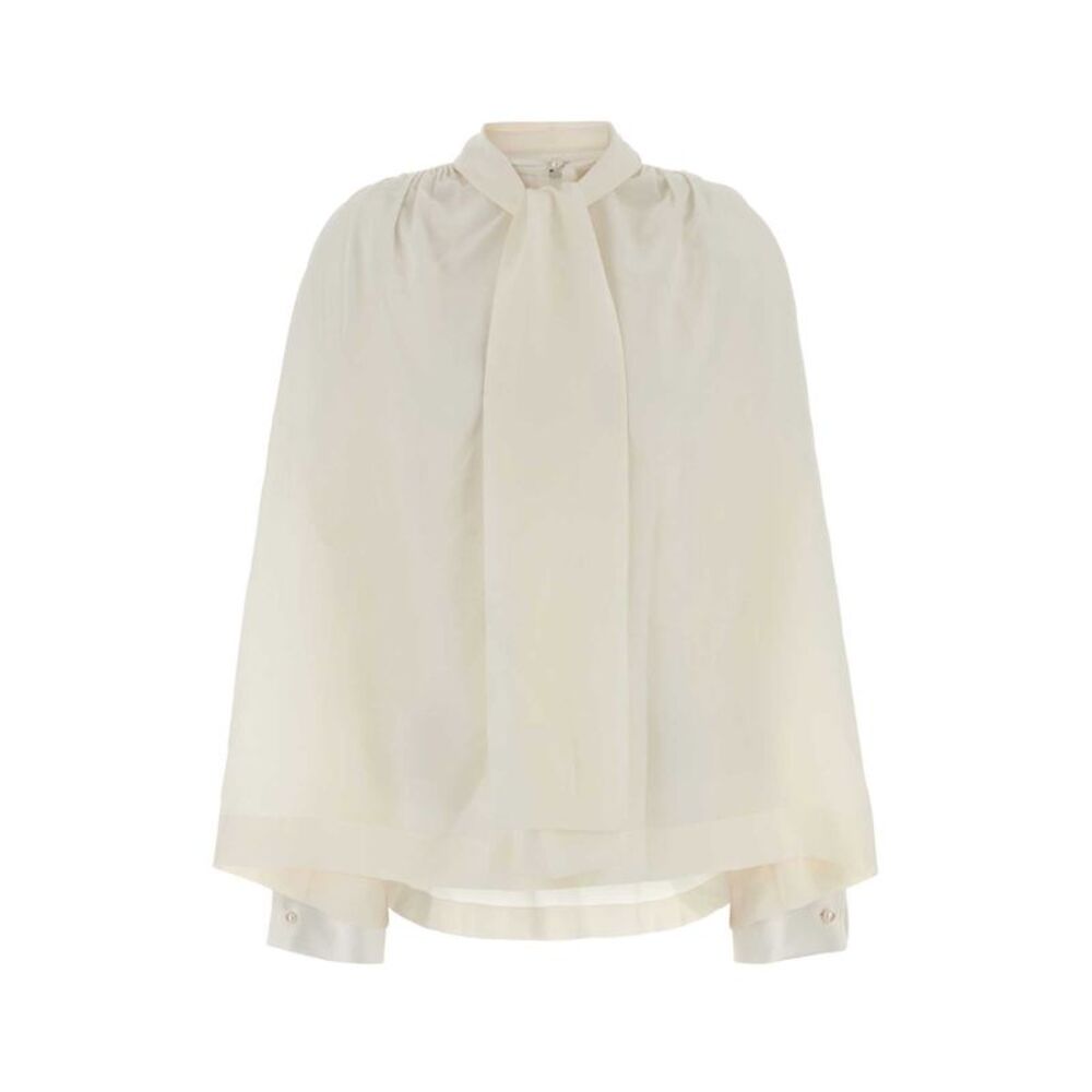 Carven Women White Silk Blouse